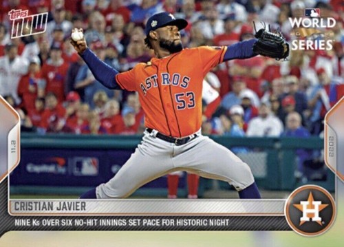 2022 Topps Now - Cristian Javier #1149