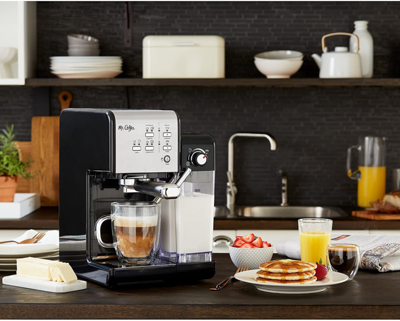 Mr. Coffee One-Touch CoffeeHouse Espresso Maker and Cappuccino Machine