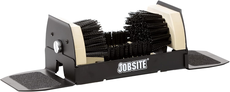 Jobsite Boot Scrubber - Outdoor Shoe Scraper Cleaner Brush - Extra Wide