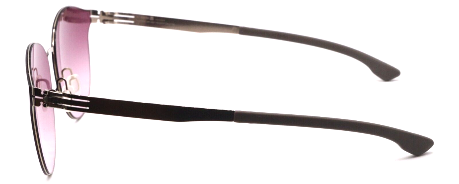 Pre-owned Ic! Berlin Ic Berlin Mb Shied03 Electric Lght Blue Brown Mirror Authentic Sunglasses 141-0 In Pink