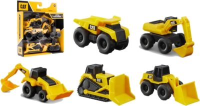CAT Construction Toys Little Machines 5pk Truck Toy Set Includes Dump Truck