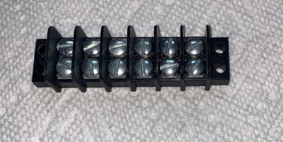 Heavy Duty Terminal Strip 12 positions #10 screws GE