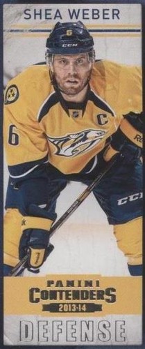 2013-14 Panini Playoff Contenders - Shea Weber #58