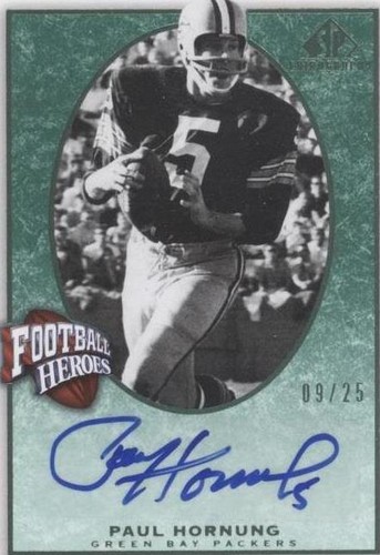 2007 SP Chirography Paul Hornung #FH-PH