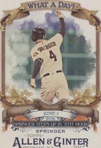 2017 Topps Allen & Ginter - George Springer #WAD-36