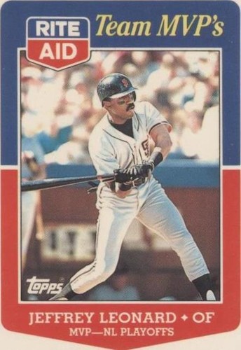 1988 Topps Rite Aid Team MVP's - Jeffrey Leonard #32