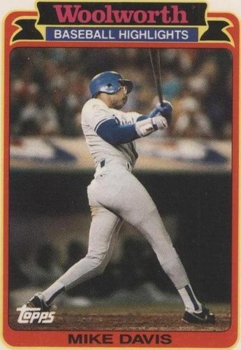 1989 Topps Woolworth Baseball Highlights - Mike Davis #32