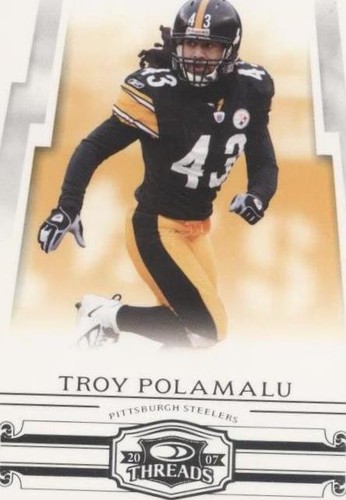 2007 Donruss Threads Troy Polamalu #112