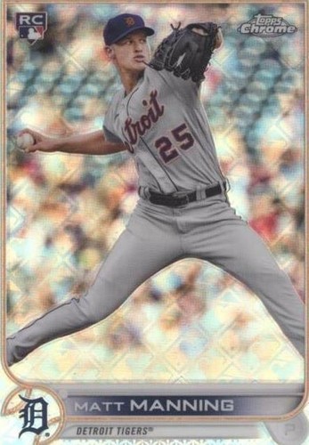 2022 Topps Chrome Logofractor Edition - Matt Manning #34