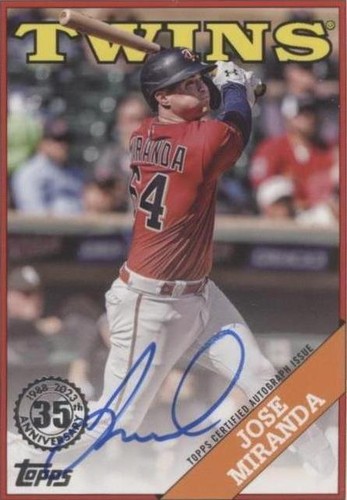 2023 Topps Series 2 - Jose Miranda #88BA-JMI
