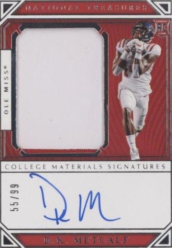 2019 Panini National Treasures Collegiate DK Metcalf #142