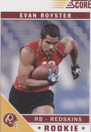 2011 Score Evan Royster #335