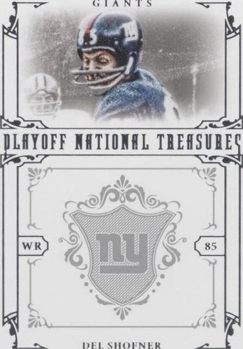 2008 Playoff National Treasures Del Shofner #86