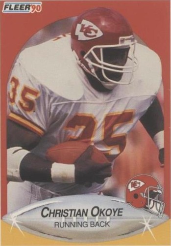 1990 Fleer Christian Okoye #206