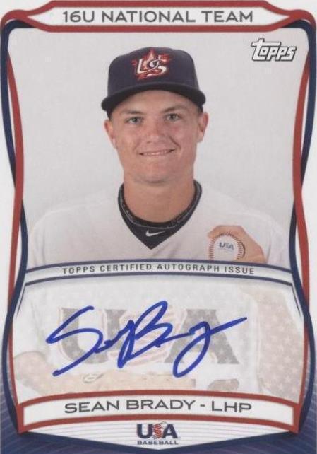 2010 Topps USA Baseball Team - Sean Brady #A-TBD