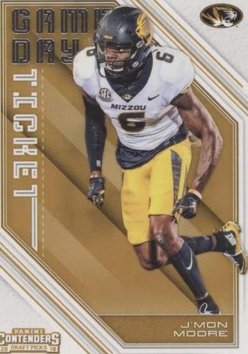 2018 Panini Contenders Draft Picks J'Mon Moore #37