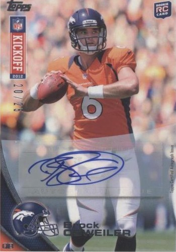 2012 Topps Kickoff Brock Osweiler #12