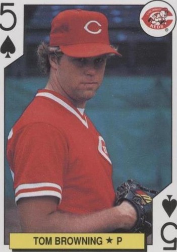 1991 U.S. Playing Cards Major League All-Stars - Tom Browning #5S
