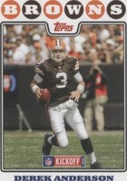 2008 Topps Kickoff Derek Anderson #123