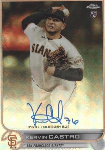 2022 Topps Chrome Logofractor Edition - Kervin Castro #CA-KC