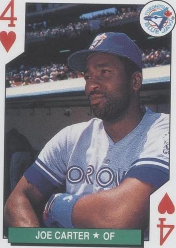 1991 U.S. Playing Cards Major League All-Stars - Joe Carter #4H