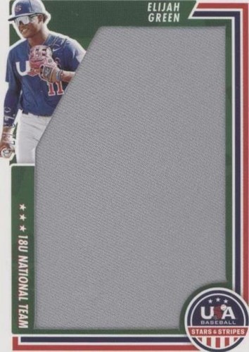 2022 Panini USA Baseball Stars & Stripes - Elijah Green #JUM-EG