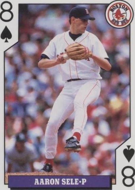 Tarjetas de juego de novatos de béisbol 1993 para bicicleta - Aaron Sele #8S