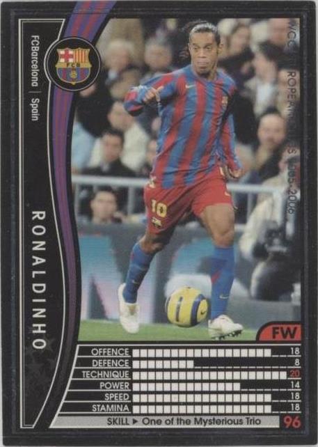 2005-06 Panini WCCF European Clubs Ronaldinho #288/336