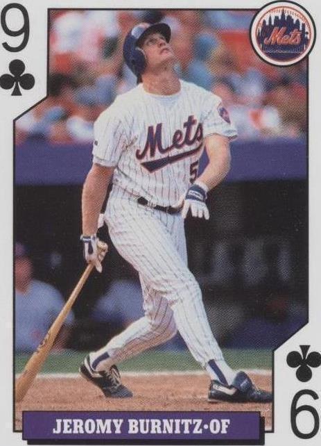 Tarjetas de juego de novatos de béisbol 1993 para bicicleta - Jeromy Burnitz #9C