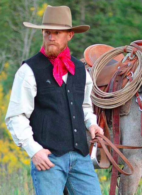 Wyoming Traders Mens Oversized Wyoming Wool Western Cowboy Ranch Wear Vest