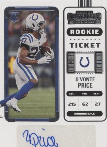 2022 Panini Contenders D'Vonte Price #285