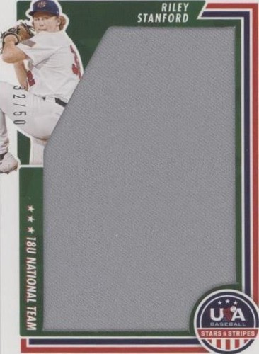 2022 Panini USA Baseball Stars & Stripes - Riley Stanford #JUM-RS