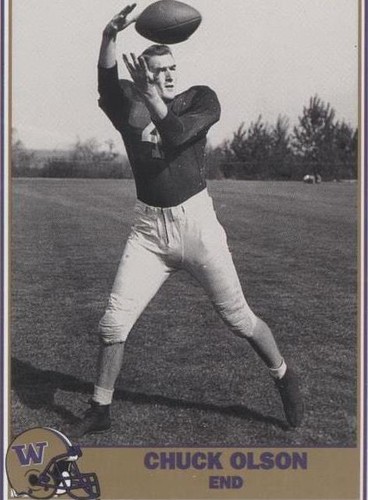 1992 Pacific Washington Huskies Football Greats Chuck Olson #37