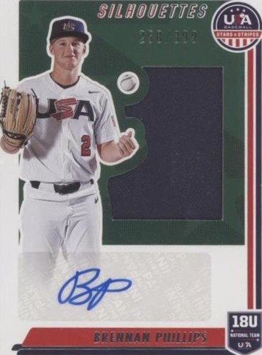 2022 Panini USA Baseball Stars & Stripes - Brennan Phillips #SIL-BP