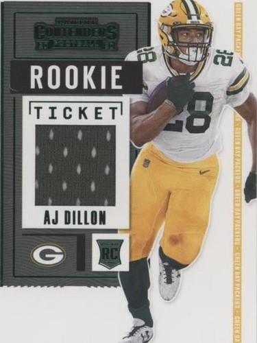 2020 Panini Contenders A. J. Dillon #RTS-AJD