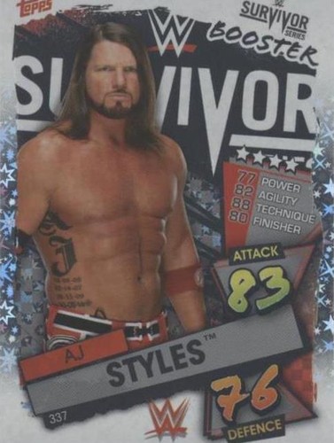 2021 Topps WWE Slam Attax - A.J. Styles #337