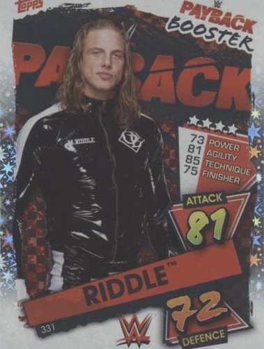 2021 Topps WWE Slam Attax - Matt Riddle #331