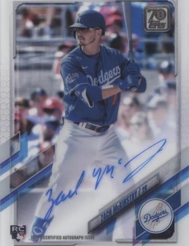 2021 Topps Clearly Authentic Autographs - Zach McKinstry #CAA-ZM