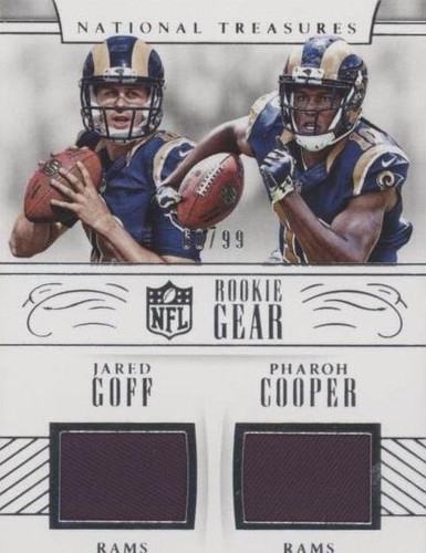 2016 Panini National Treasures Jared Goff Pharoh Cooper #20