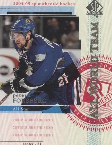 2004-05 SP Authentic - Peter Forsberg #106