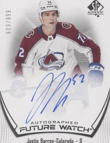 2021-22 SP Authentic - Justin Barron #185