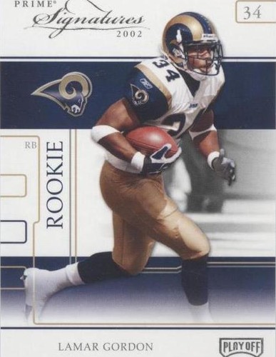 2002 Playoff Prime Signatures Lamar Gordon #101