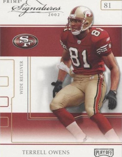 2002 Playoff Prime Signatures Terrell Owens #49