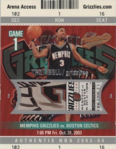 2003-04 Fleer Authentix - Troy Bell #102