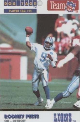 1992 Dog Tags Rodney Peete #44
