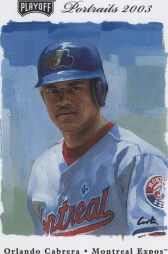 2003 Playoff Portraits - Orlando Cabrera #104