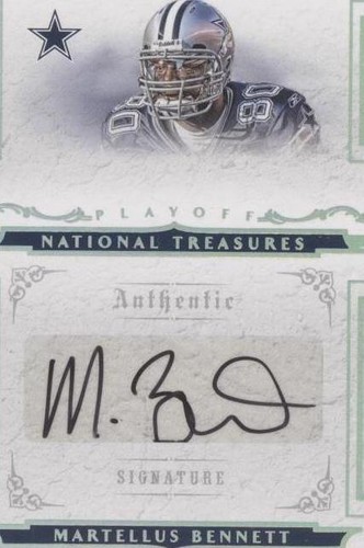 2008 Playoff National Treasures Martellus Bennett #179