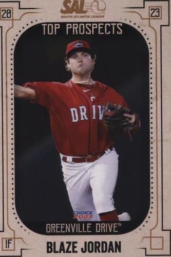 2023 Choice South Atlantic League Top Prospects - Blaze Jordan #10