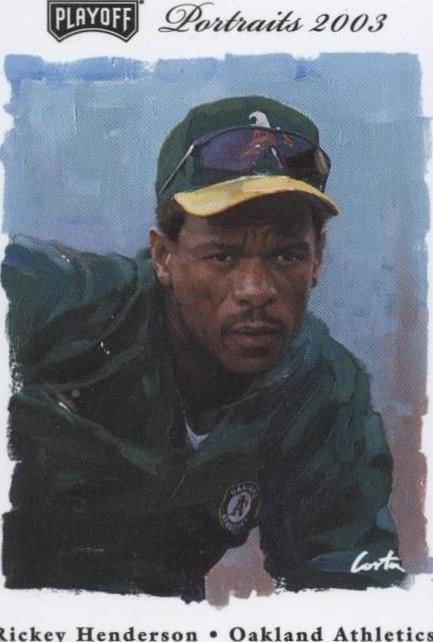 Retratos de playoffs 2003 - Rickey Henderson #142