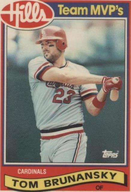 Jugador Más Valioso del Equipo Topps Hills 1989 - Tom Brunansky #4